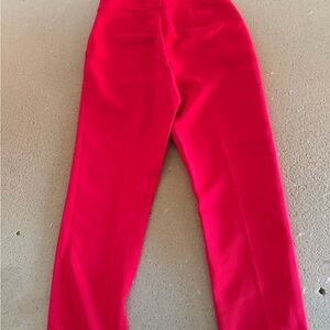 Halogen Vibrant Red Straight Leg Pants